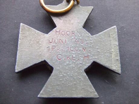 Clubkampioenschap atletiekvereniging Hoorn  1e prijs 100 m sprint 1943 (2)